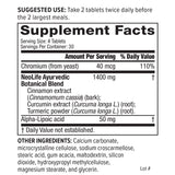 Glucose Balance Nutrition Facts - NeoLife Vitamin Shop