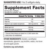 Large Vitamin E Plus Nutrition Facts - NeoLife Vitamin Shop