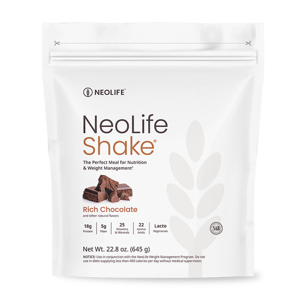 NeoLifeShake Rich Chocolate - Delicious Meal Replacement Protein 