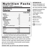 All Natural Fiber Food & Drink Mix Nutrition Facts - NeoLife Vitamin Shop