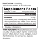 Garlic Allium Complex Nutrition Facts - NeoLife Vitamin Shop