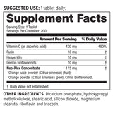 Super C Threshold Controlled Nutrition Facts - NeoLife Vitamin Shop