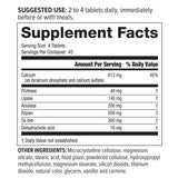 Enzyme Digestive Aid Nutrition Facts - NeoLife Vitamin Shop