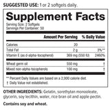 Small Vitamin E Nutrition Facts - NeoLife Vitamin Shop