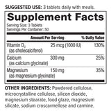 Chelated Cal-Mag with 1000 IU vitamin D Nutrition Facts - NeoLife Vitamin Shop
